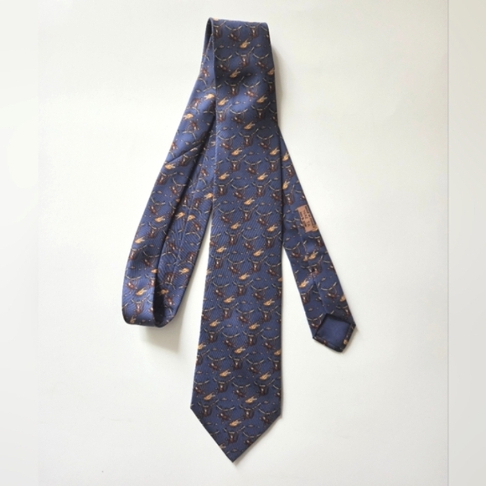 Hermes | Monkeys and Crocodiles Silk Tie
